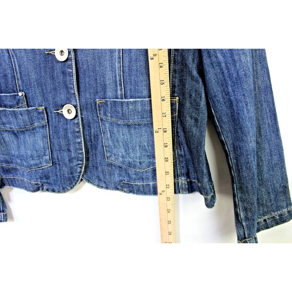 Carols Denims Fitted Jean Jacket Sz 1X Western Cowgirl Cottagecore Fitted Style - Picture 6 of 9